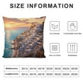 thumbnail image 5 of Nawypu Decorative Throw Pillow Cover Santorini Houses Greece View Travel Amazing Landscape White Landmarks Parks City Outdoor Panorama Cushion Case for Sofa Couch Living Room Bedroom, 5 of 5