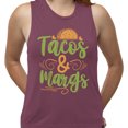thumbnail image 2 of Tacos and Margs Women's Muscle Tank X-Small Shiraz, 2 of 5