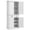 White#97, variant on Wooden Sideboards HOMCOM 71" Kitchen Pantry Cabinet with Drawer and Adjustable Shelf, Freestanding Tall Storage Cabinet with 2 Double Door Cupboards, Distressed Black,Dining Room Sideboards
