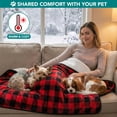 thumbnail image 4 of PetAmi Waterproof Dog Blanket For Medium Large Dogs, Pee Proof Pet Blanket for Couch Bed, Reversible Water Proof Blanket for Puppy Indoor Cat, Soft Dog Fleece Blankets Washable, 40x60 Checkered Red, 4 of 8
