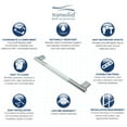 thumbnail image 4 of Transolid MS12BS Maddox 12-inch Grab Bar, Brushed Stainless, 4 of 6