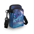 thumbnail image 3 of HELLHERO Owl Floral with Adjustable Strap Cross Body Purse, Polyester Underarm Shoulder Bag for Unisex,, 3 of 7