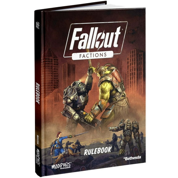 Modiphius Entertainment: Fallout: Factions - Core Rulebook - Hardcover RPG Campaign Book, Skirmish-Level Wargame, Control Wastelander Crews, 2 Player
