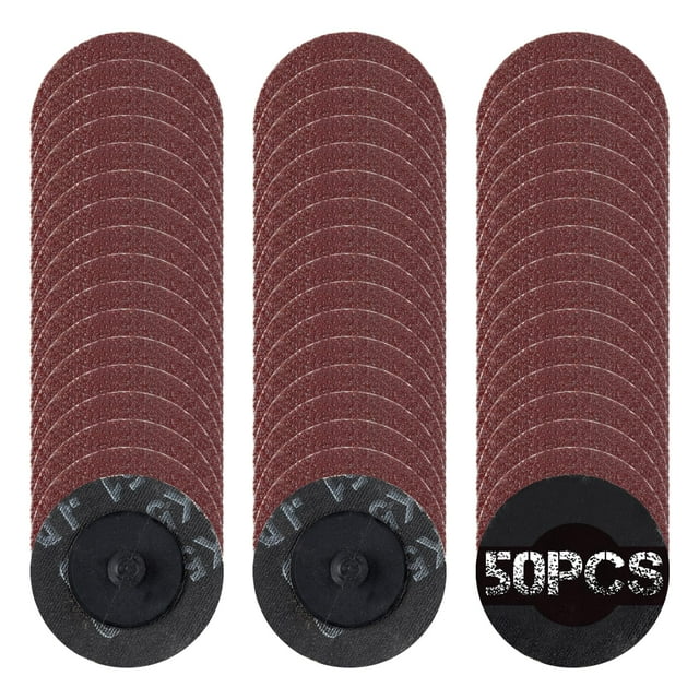 Discos Roll Lock de cambio rápido SPEEDWOX de grano 60, 50 unidades, 5 x 5 cm