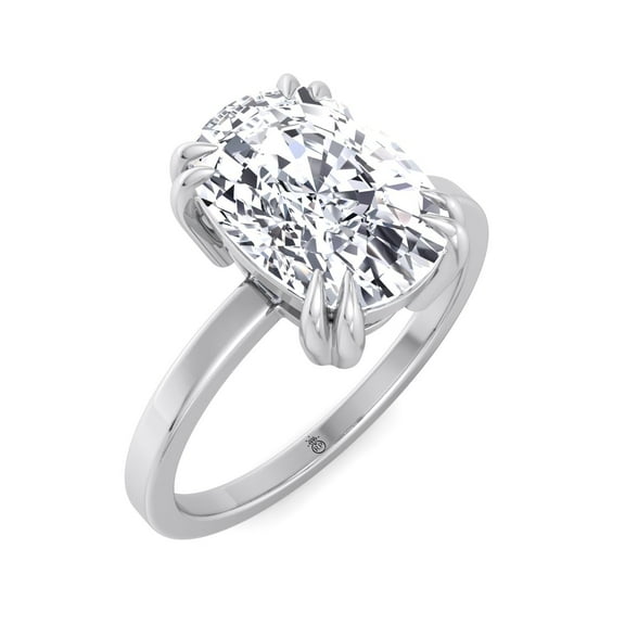 Monaco - Moissanite Elongated Cushion Cut Solitaire Lab Diamond Engagement Ring