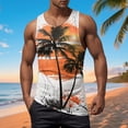 thumbnail image 2 of NOLDARES Mens Casual outdooor Muscle Tank Tops Sleeveless Soft Gym Shirts for Workout Fitness Beach Daily Activities(Orange,XL), 2 of 5
