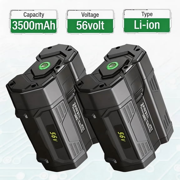 2 Pack 56V 3.5Ah Replacement for EGO Battery BA2800 BA5600T BA4200T BA4200 BA1400 Compatible with EGO 56V Power Tools Lawn Mower Leaf Blower Chainsaw