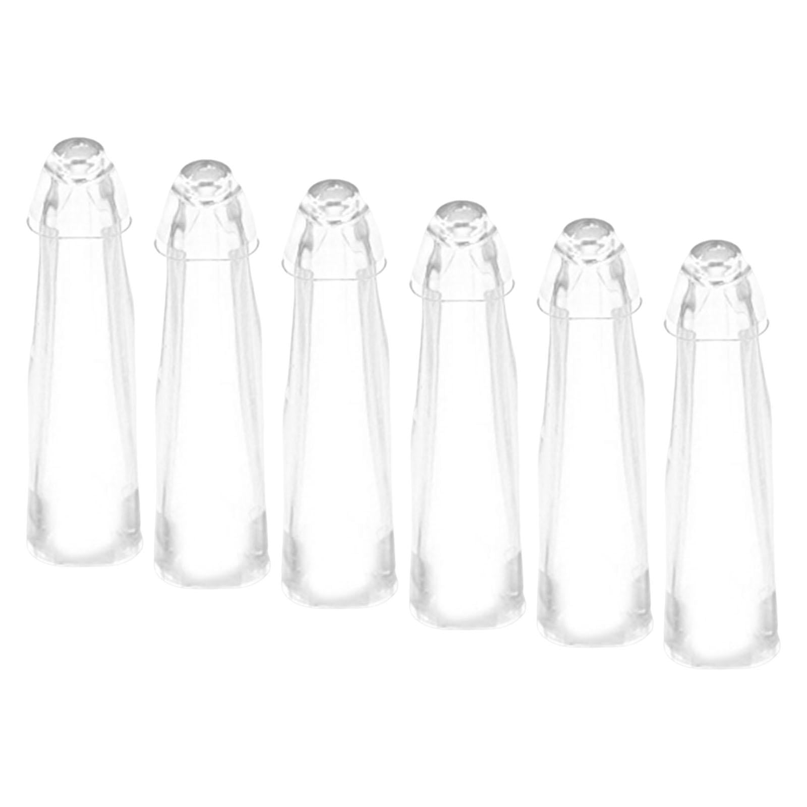 6Pcs Durable Pencil Tip Cover Tool Pencil Lengthener Pen Case Pencil Extender Holders for Artwork Writing Painting Office Kids