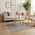 thumbnail image 3 of ODIKA 4'x6' Beige Abstract Natural Tufted Washable Area Rug Modern Motif With Subtle Geometric Non-Slip, Chair-Friendly, Flatwoven for Home Office, Under Desk, 3 of 7