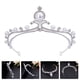 thumbnail image 2 of KAKOWELY Tiara de novia con perlas y diamantes de imitación para niña, corona de boda, diadema de novia con diamantes de imitación, 2 of 3