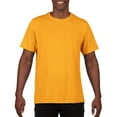 thumbnail image 1 of Gildan Mens Performance T-Shirt, S, Gold, 1 of 2