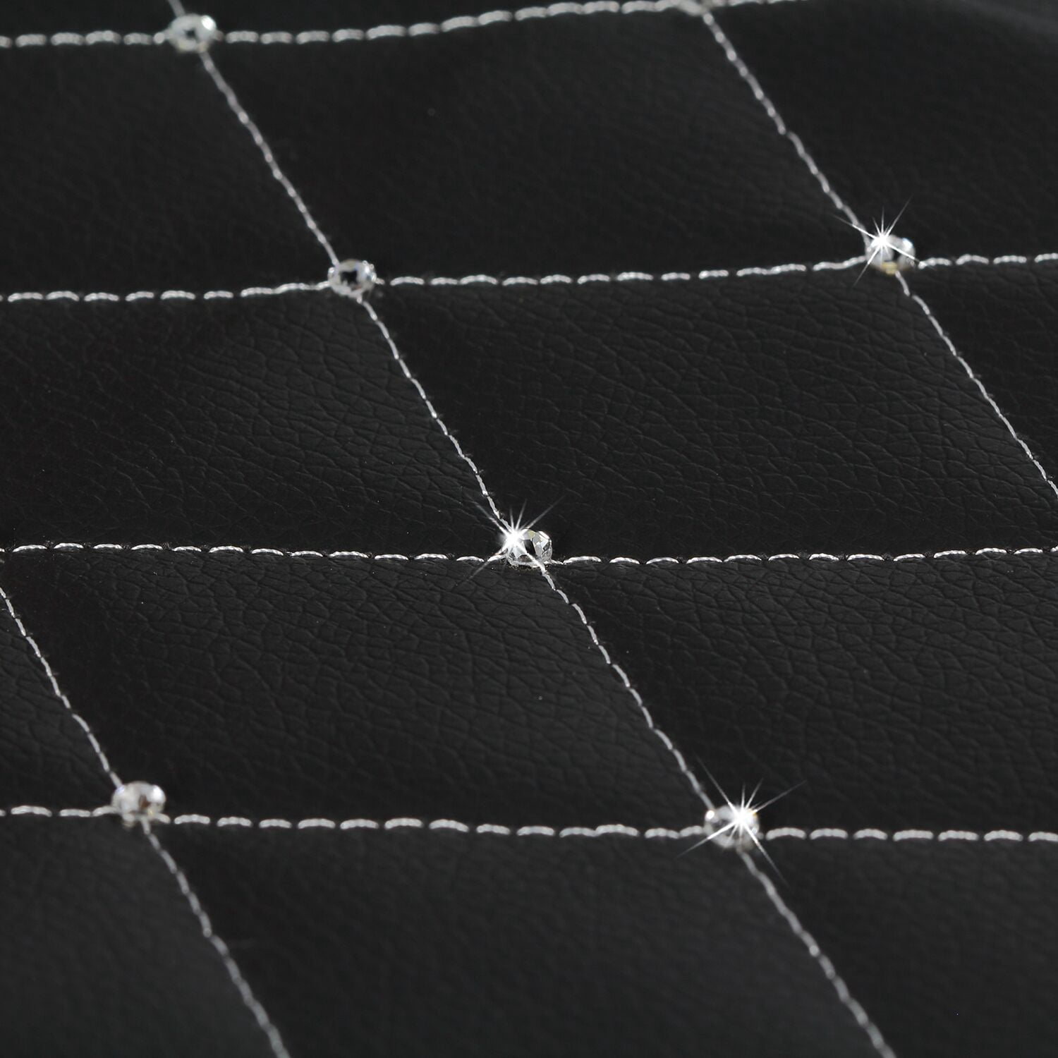 Premium Diamond Seat Cover with Crystals from Swarovski, Black