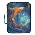 thumbnail image 2 of Haosy Accordion File Organizer Zipper Binder 500 Sheet 6-Tab Expanding File Folder Multi-Pocket 1.2 Inch 3 Ring Koi Fish Swimming, 2 of 7