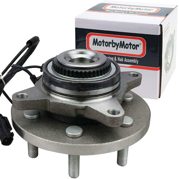 MotorbyMotor (4WD) Front Wheel Hub Bearing Assembly Replacement for 2015 2016 2017 Ford Expedition, Lincoln Navigator Hub Bearing w/6 Lugs, 4x4-515158