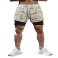 thumbnail image 2 of AMERTEER Men‘s 2 in 1 Athletic Short Jogger with Pockets, 2 of 6