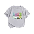 thumbnail image 1 of MIASHUI T-Shirt Graphique à Manches Courtes pour Filles, Col Rond, Vêtements pour Garçons, Gris, 0-2 Ans, 1 of 6