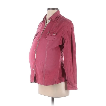

Pre-Owned Motherhood Women s Size S Maternity Long Sleeve Button-Down Shirt