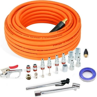 22 Pcs Air Compressor Kit, 3/8 Inch X 25 ft PVC Hose, Air Tool Accessories, 1/4 inch Fitting