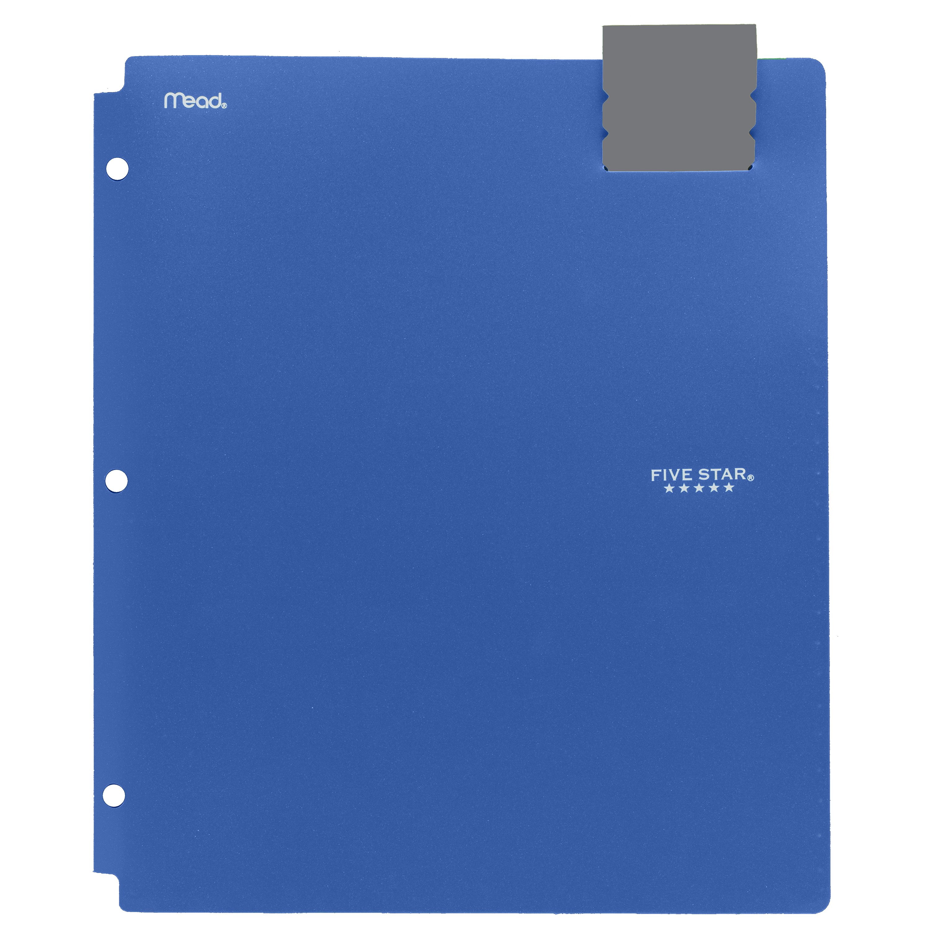 folder plastic & pocket blue