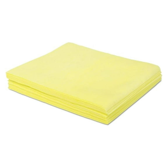 Dust Cloths, 18 x 24, Yellow, 50/Bag, 10 Bags/Carton