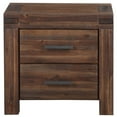 thumbnail image 1 of Modus Furniture Pré 2 Tiroirs en Bois Massif Table de Chevet en Brique Brun, 1 of 7