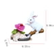thumbnail image 3 of Decoraciones de conejito de Pascua Primavera Interior Exterior Decoración solar para el hogar Figuras de conejito Conejo de resina, 3 of 6