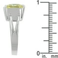 thumbnail image 4 of Precious Stars R07595R-S60-07 Precious Stars Silvertone Princess-Cut Yellow Cubic Zirconia Ring, 4 of 4
