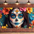 thumbnail image 5 of Colorful Design Day of the Dead Festive Banner Skull Decoration Mexican Festival for Celebrations Cultural Events Parties, 5 of 7