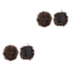 thumbnail image 4 of Soidarity Extensión de moño afro hermosa y manejable de fibra para cabello natural para mujeres a la moda Q9 4 P9 4 2Conjunto, 4 of 6