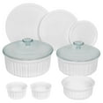 thumbnail image 1 of Plats de cuisson French WhiteMD de CorningWareMD, ensemble de 10 pièces, 1 of 2