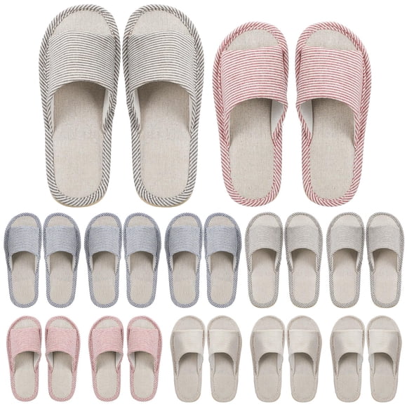House Slipper Suhine Spa con punta abierta, antideslizante, 12 pares, unisex