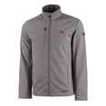 thumbnail image 2 of Men's Cutter & Buck  Gray Fort Wayne TinCaps Evoke Eco Softshell Recycled Full-Zip Jacket, 2 of 3