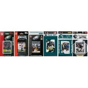 C & I Collectables EAGLES611TS NFL Philadelphia Eagles 6 Different Licensed Trading Card Team Sets