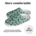 thumbnail image 6 of Daiia Dachshund Dog Puppy Print Women’s Fuzzy Slippers Memory Foam Lightweight House Shoes Cozy Loafer Flannel House Shoes-46/47, 6 of 7