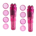 thumbnail image 1 of Mini herramienta corporal portátil de masaje vibratorio Gajoin, paquete de 2 unidades, rosa, 1 of 6