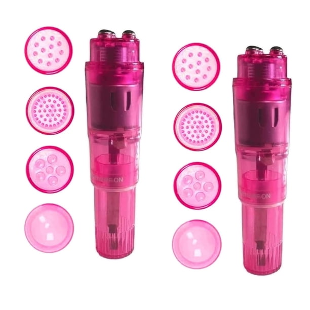 Mini herramienta corporal portátil de masaje vibratorio Gajoin, paquete de 2 unidades, rosa