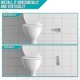 thumbnail image 4 of Portarrollos de papel higiénico montado en la pared para baño y cocina - Resistente al agua y al óxido - No requiere perforación Plata, 4 of 5