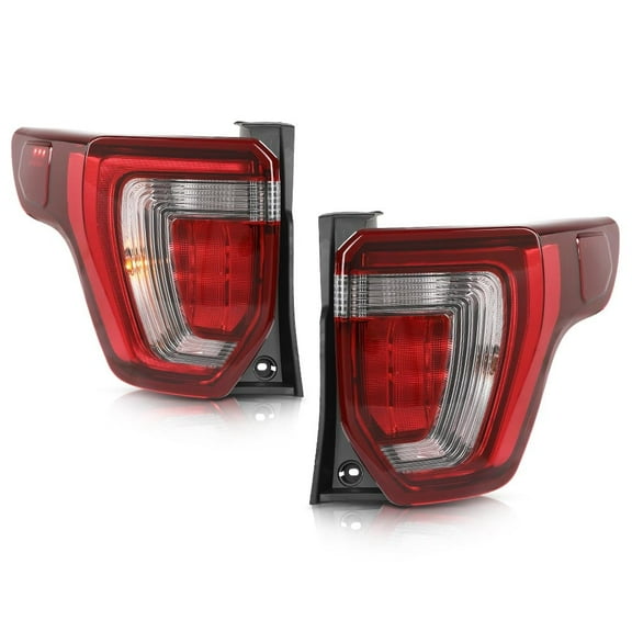 LED LH & RH Tail Lights Rear Brake Lamps Fit For Ford Explorer 2016 -2019