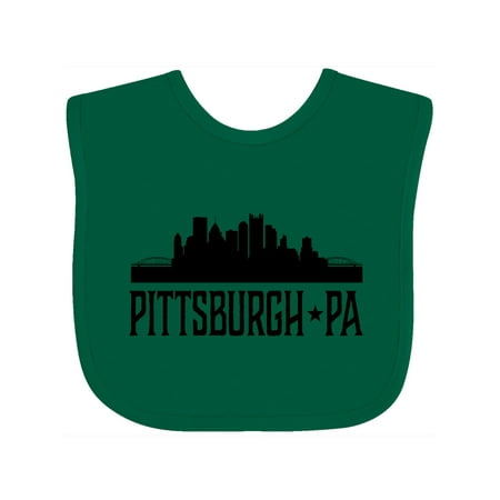 

Inktastic Pittsburgh Pennsylvania City Skyline Gift Baby Boy or Baby Girl Bib