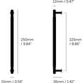 thumbnail image 3 of Buster + Punch UPB-054574 Linear 8-7/8" Center To Center Luxury Industrial Straight Knurl, 3 of 7