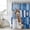 Brown Blue, variant on Funny Panda Shower Curtain, Waterproof Shower Curtains for Bathroom, Cute Art Modern Lovely Animals on Showering Blue Washable Fabric Bathtub Curtain Set Bath Decor with 12 Hooks 72"x78"