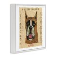 thumbnail image 3 of Stupell Industries Mid-Century Fun Boxer Pet Phrases White Framed Giclee Art, 17 x 17, by Nancy Overton, 3 of 8