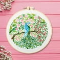 thumbnail image 4 of Stamped Flower 30x30cm Sewing Supplies Handmade Needlework Full, 4 of 7
