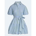 thumbnail image 5 of Free Assembly Women's and Women's Plus Cotton Mini Dress with Puff Sleeves, Sizes XS-4X, 5 of 5