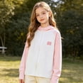 thumbnail image 4 of Sun Hoodie for Kids Lightweight Breathable UPF50+ Outdoor Sports Jacket Girls Boys Summer WearPink4-5 Years, 4 of 8