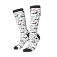 thumbnail image 2 of Haiem Dachshund Dog Puppy Socks, Funny Novelty Crazy Design Cotton Socks Sports Socks Knee High Socks For Men, Women,1Pairs - Gift For Working Friends, 2 of 8