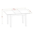 thumbnail image 5 of East West Furniture  Dining Room Table Set Contains a Rectangle Table with Butterfly Leaf and Dining Chairs (Pieces Options) NODL5-OAK-W 5-Piece 4, 5 of 7