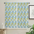 thumbnail image 3 of Mediterranean Lemon Flower Small Curtain Rod Pocket Short Curtains Half Drapes Partition Cabinet Door Window Curtains Home Decor, 3 of 6