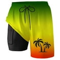 thumbnail image 5 of Kcolen Mens Swim Trunks 9 Inch,Men's 2 in 1 Swim Trunks Quick Dry Beach Board Shorts Swimwear With Pockets, Bathing Suit for Casual Vacation, 5 of 5