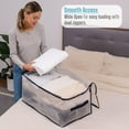 thumbnail image 5 of VENO 2 Pack Moving Bags, Moving Supplies, Moving Boxes, College Packing Storage Boxes with Lids Alternative, Heavy Duty Dorm Organizer Tote, Extra Large, Sturdy Handles, Zipper (Clear), 5 of 8